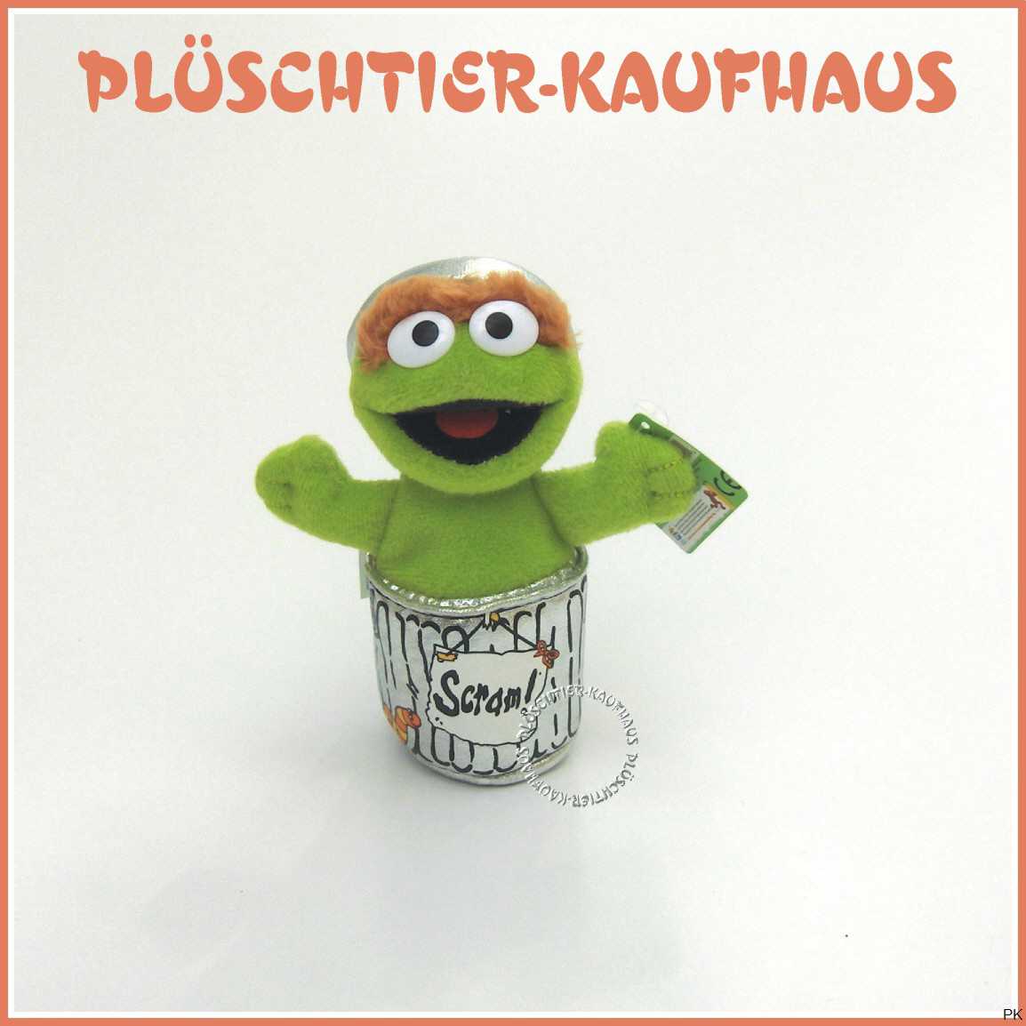 Sesamstraße Plüsch Figur Oskar Oscar in der Tonne 25 cm Stofftier 